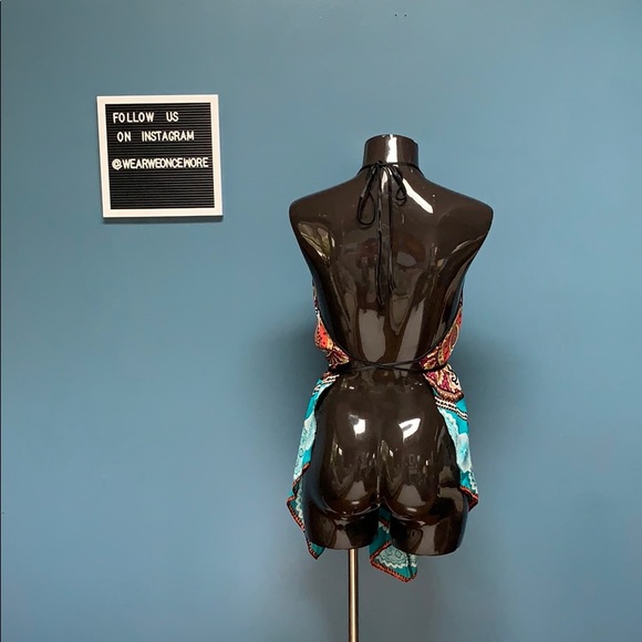 Silk Printed Scarf Top - Picture 4 of 6